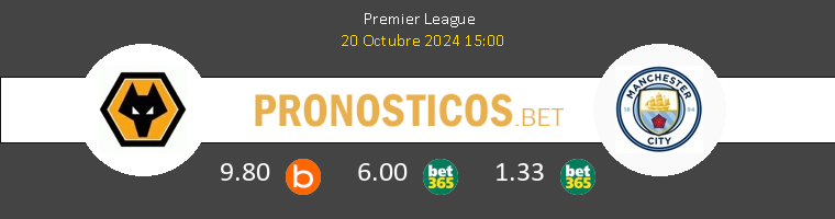 Wolverhampton vs Manchester City Pronostico (20 Oct 2024) 1