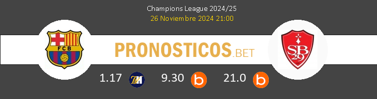 Barcelona vs Stade Brestois Pronostico (26 Nov 2024) 1