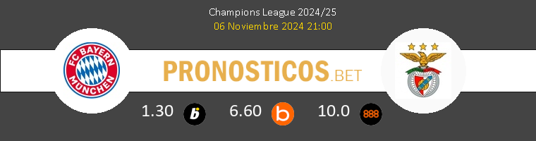 Bayern Munich vs Benfica Pronostico (6 Nov 2024) 1