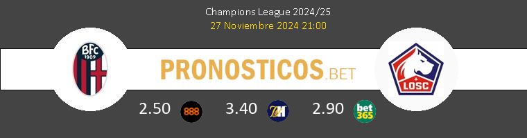 Bologna vs Lille Pronostico (27 Nov 2024) 1