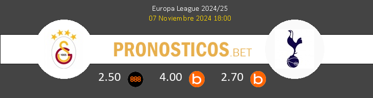 Galatasaray SK vs Tottenham Hotspur Pronostico (7 Nov 2024) 1