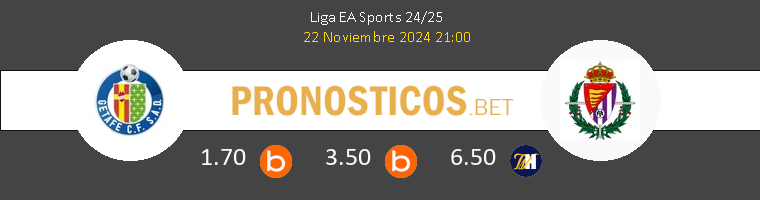 Getafe vs Real Valladolid Pronostico (22 Nov 2024) 1