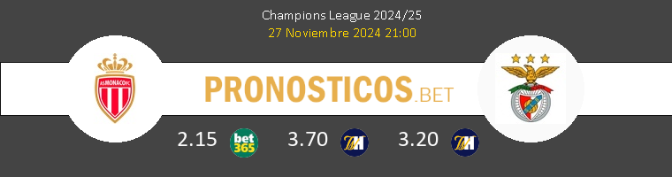 Monaco vs Benfica Pronostico (27 Nov 2024) 1