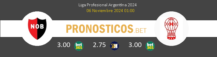 Newell's Old Boys vs CA Huracán Pronostico (6 Nov 2024) 1