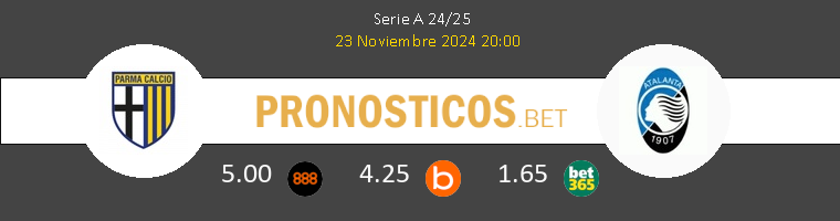 Parma vs Atalanta Pronostico (23 Nov 2024) 1