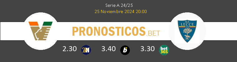 Venezia vs Lecce Pronostico (25 Nov 2024) 1