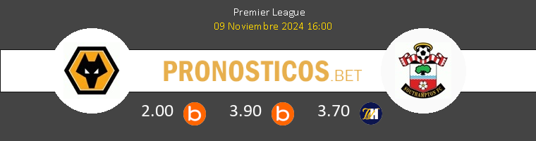 Wolverhampton Wanderers vs Southampton Pronostico (9 Nov 2024) 1