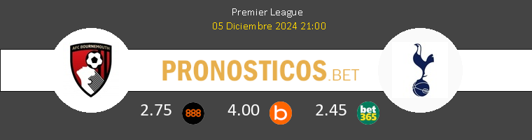 AFC Bournemouth vs Tottenham Hotspur Pronostico (5 Dic 2024) 1