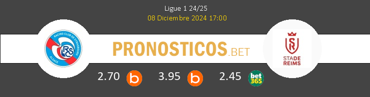 Strasbourg vs Reims Pronostico (8 Dic 2024) 1