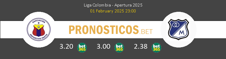 Deportivo Pasto vs Millonarios Pronostico (1 Feb 2025) 1 Deportivo Pasto vs Millonarios Pronostico (1 Feb 2025) 1