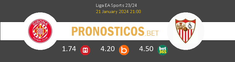 Girona vs Sevilla Pronostico (18 Ene 2025) 1