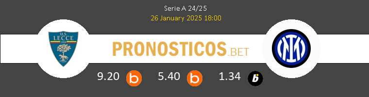 Lecce vs Inter Pronostico (26 Ene 2025) 1 Lecce vs Inter Pronostico (26 Ene 2025) 1
