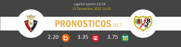 Osasuna vs Rayo Vallecano Pronostico (19 Ene 2025) 1