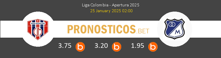 Unión Magdalena vs Millonarios Pronostico (25 Ene 2025) 1 Unión Magdalena vs Millonarios Pronostico (25 Ene 2025) 1