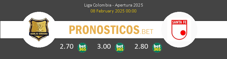 Águilas Doradas vs Santa Fe Pronostico (8 Feb 2025) 1