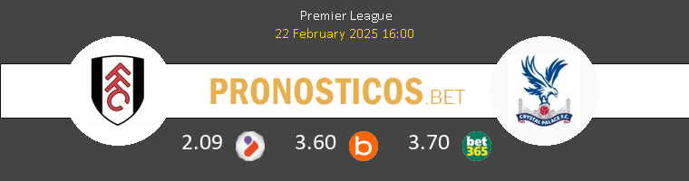 Fulham vs Crystal Palace Pronostico (22 Feb 2025) 1