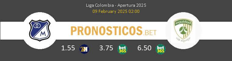 Millonarios vs La Equidad Pronostico (9 Feb 2025) 1 Millonarios vs La Equidad Pronostico (9 Feb 2025) 1