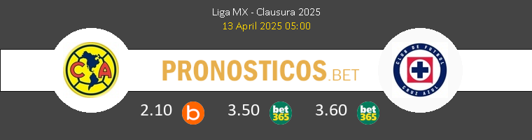 América vs Cruz Azul Pronostico (13 Abr 2025) 1 América vs Cruz Azul Pronostico (13 Abr 2025) 1