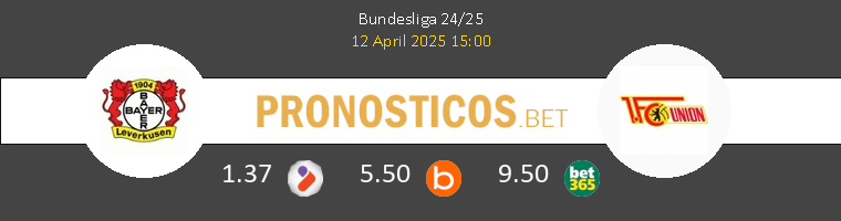 Bayer Leverkusen vs Union Berlin Pronostico (12 Abr 2025) 1