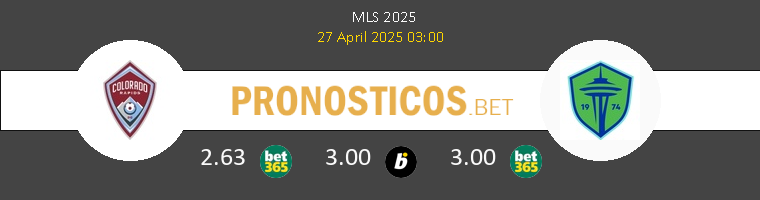 Colorado Rapids vs Seattle Sounders Pronostico (27 Abr 2025) 1 Colorado Rapids vs Seattle Sounders Pronostico (27 Abr 2025) 1