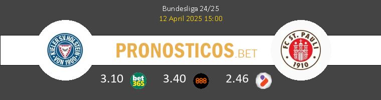 Holstein Kiel vs FC St Pauli Pronostico (12 Abr 2025) 1 Holstein Kiel vs FC St Pauli Pronostico (12 Abr 2025) 1