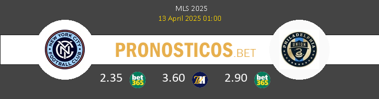 New York City vs Philadelphia Union Pronostico (13 Abr 2025) 1