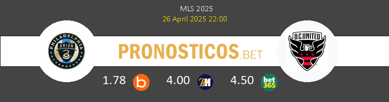 Philadelphia Union vs DC United Pronostico (26 Abr 2025) 1