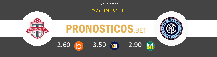 Toronto FC vs New York City Pronostico (26 Abr 2025) 1