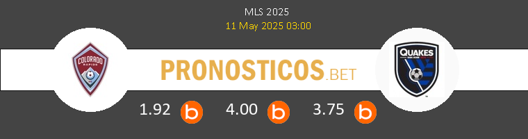 Colorado Rapids vs San Jose Earthquakes Pronostico (11 May 2025) 1