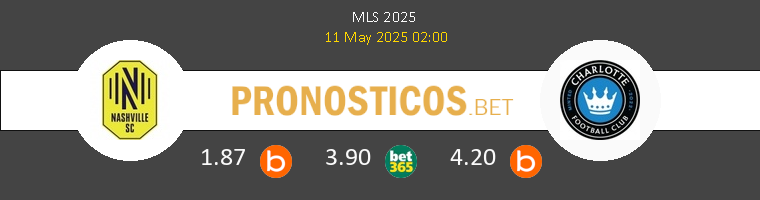 Nashville SC vs Charlotte FC Pronostico (11 May 2025) 1
