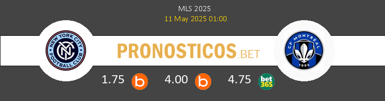 New York City vs CF Montréal Pronostico (11 May 2025) 1
