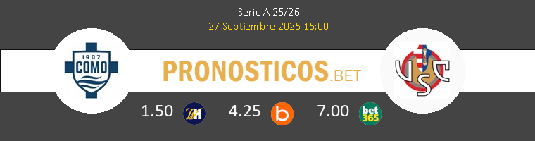 Como vs Cremonese Pronostico (27 Sep 2025) 1 Como vs Cremonese Pronostico (27 Sep 2025) 1