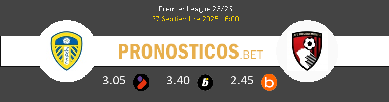 Leeds United vs AFC Bournemouth Pronostico (27 Sep 2025) 1 Leeds United vs AFC Bournemouth Pronostico (27 Sep 2025) 1