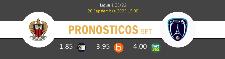 Niza vs Paris FC Pronostico (28 Sep 2025) 1