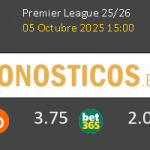 Wolverhampton vs Brighton & Hove Albion Pronostico (5 Oct 2025) 5
