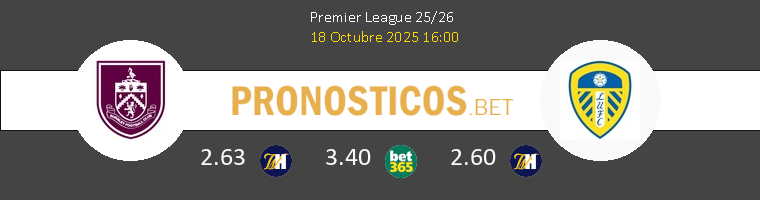 Burnley vs Leeds United Pronostico (18 Oct 2025) 1 Burnley vs Leeds United Pronostico (18 Oct 2025) 1