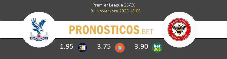 Crystal Palace vs Brentford Pronostico (1 Nov 2025) 1 Crystal Palace vs Brentford Pronostico (1 Nov 2025) 1