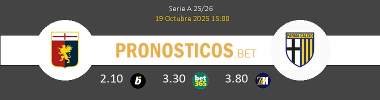 Génova vs Parma Pronostico (19 Oct 2025) 1 Génova vs Parma Pronostico (19 Oct 2025) 1