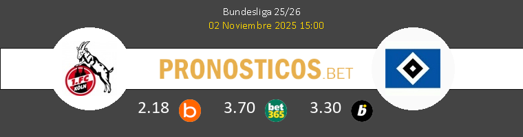 Koln vs Hamburger SV Pronostico (2 Nov 2025) 1