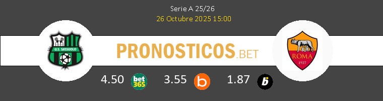 Sassuolo vs Roma Pronostico (26 Oct 2025) 1 Sassuolo vs Roma Pronostico (26 Oct 2025) 1