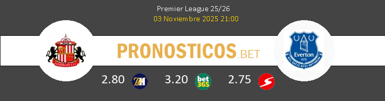 Sunderland vs Everton Pronostico (3 Nov 2025) 1