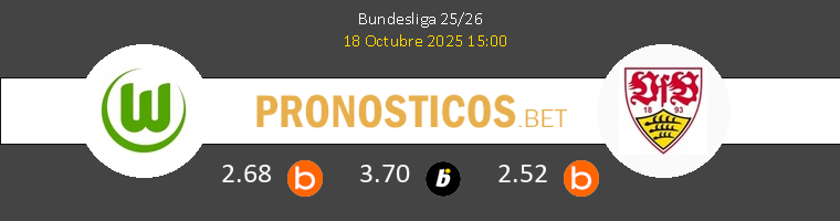 Wolfsburgo vs Stuttgart Pronostico (18 Oct 2025) 1 Wolfsburgo vs Stuttgart Pronostico (18 Oct 2025) 1