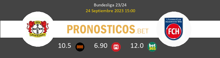 Leverkusen vs Heidenheim Pronostico (8 Nov 2025) 1