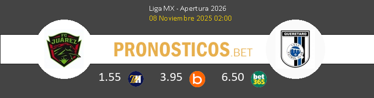 FC Juárez vs Querétaro Pronostico (8 Nov 2025) 1 FC Juárez vs Querétaro Pronostico (8 Nov 2025) 1