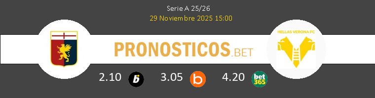 Genoa vs Hellas Verona Pronostico (29 Nov 2025) 1 Genoa vs Hellas Verona Pronostico (29 Nov 2025) 1