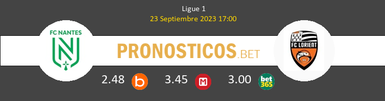 Nantes vs Lorient Pronostico (23 Nov 2025) 1