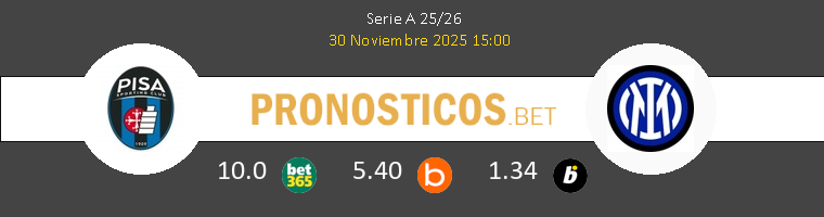 Pisa SC vs Inter Pronostico (30 Nov 2025) 1