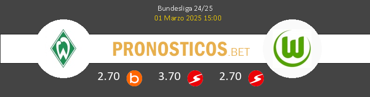 Werder Bremen vs Wolfsburg Pronostico (7 Nov 2025) 1