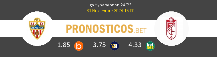 Almería vs Granada Pronostico (3 Ene 2026) 1