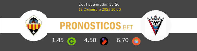 CD Castellón vs Mirandés Pronostico (15 Dic 2025) 1